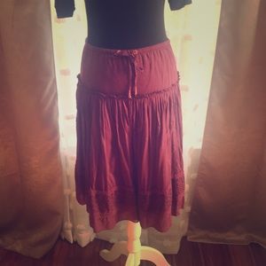 American Eagle Midi Boho Skirt - 0